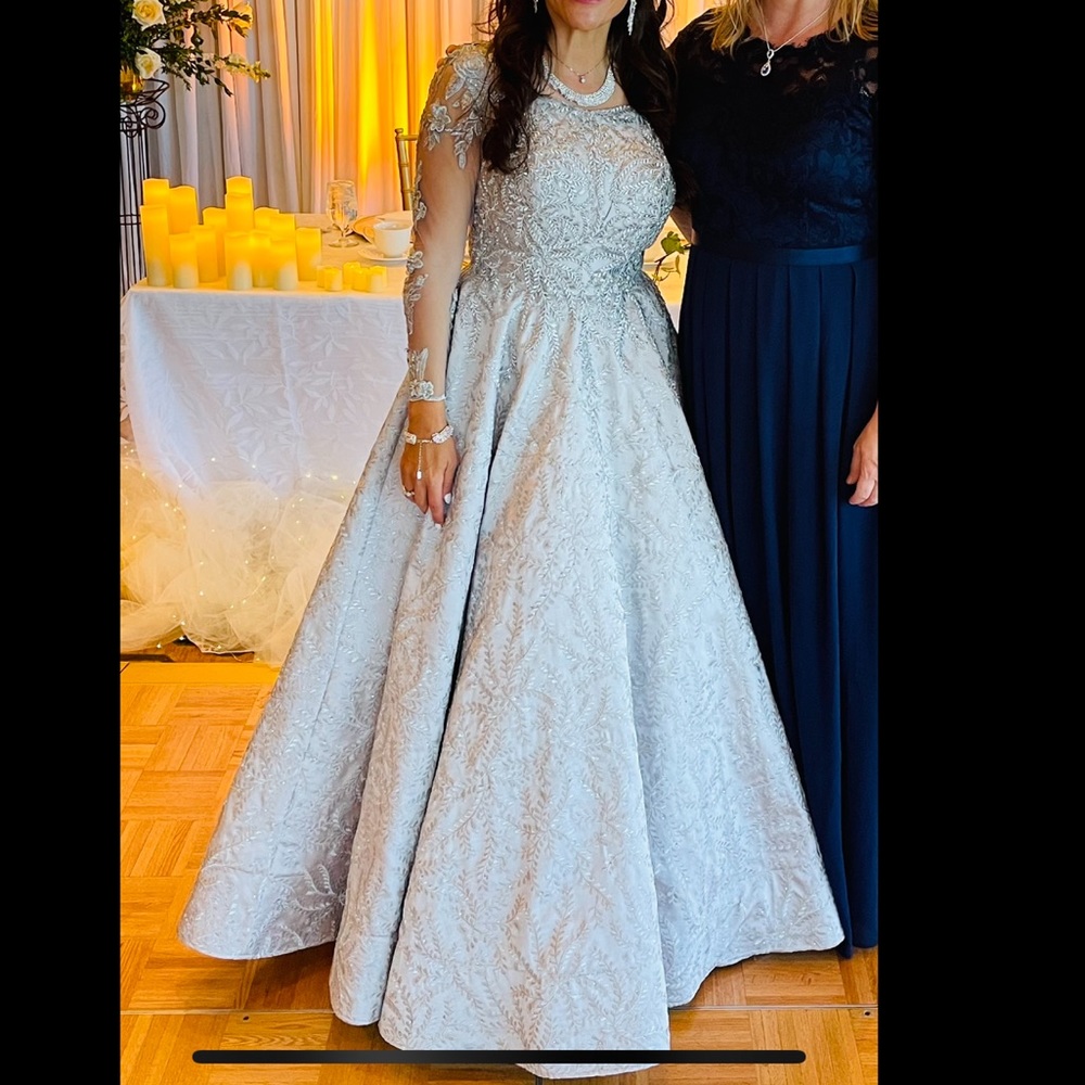 Silver Sherri Hill Gown